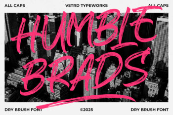 Humble Brads - Urban Brush Font