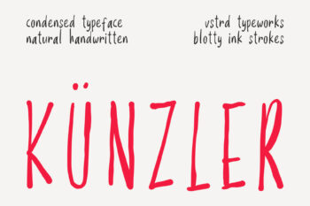 Condensed Handwritten Font