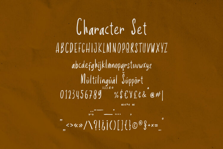 Condensed Handwritten Font
