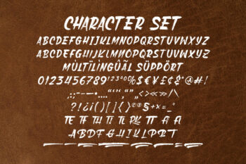 Dry Brush All Caps Font