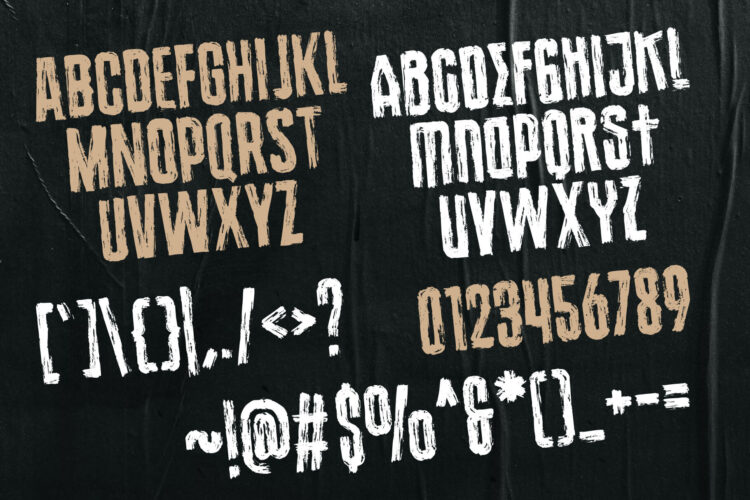 dry brush font freebies