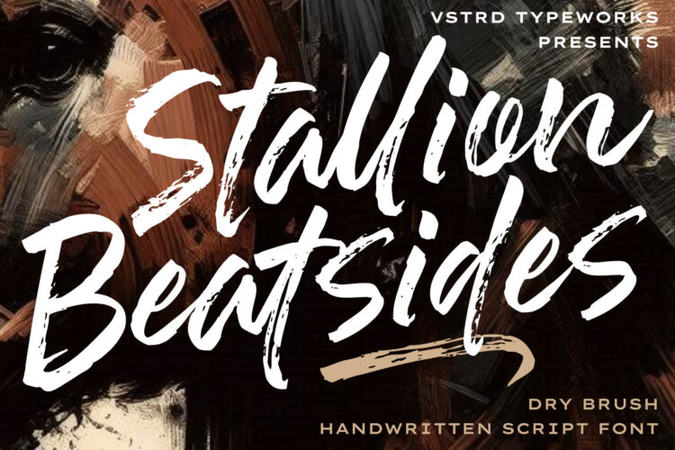 dry brush handwriten script font