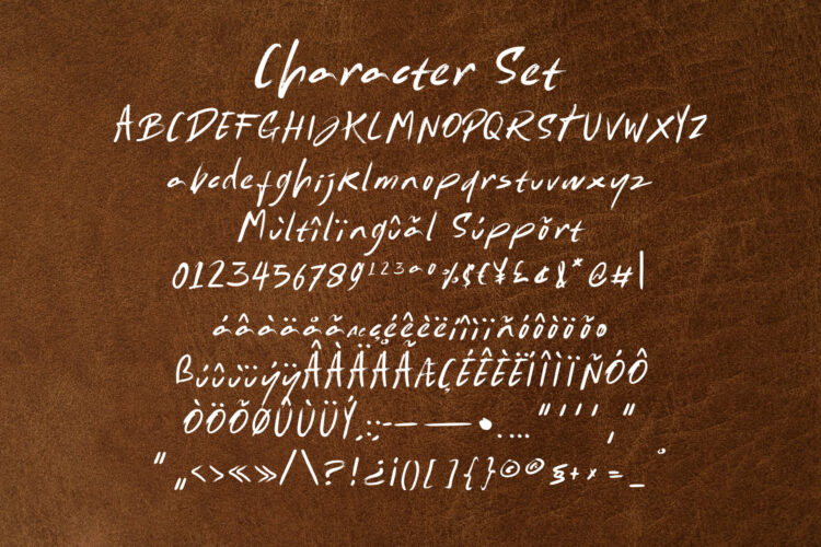 dry brush handwriten typeface