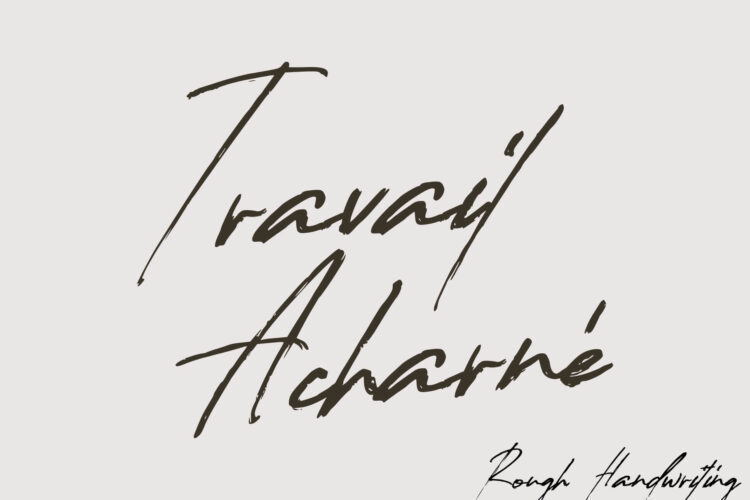 Rough and Rugged Handwriting Font